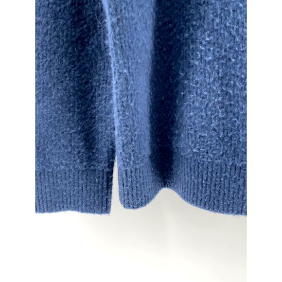 COS Women's Blue Knit Wool-Blend Relaxed-Fit Crewneck Long Sleeve Sweater SZ L - Picture 6 of 11